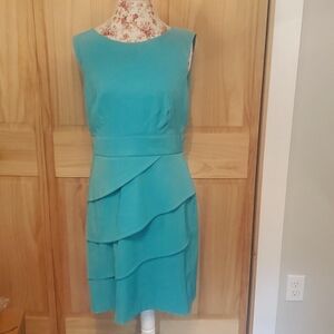 Turquoise layered dress